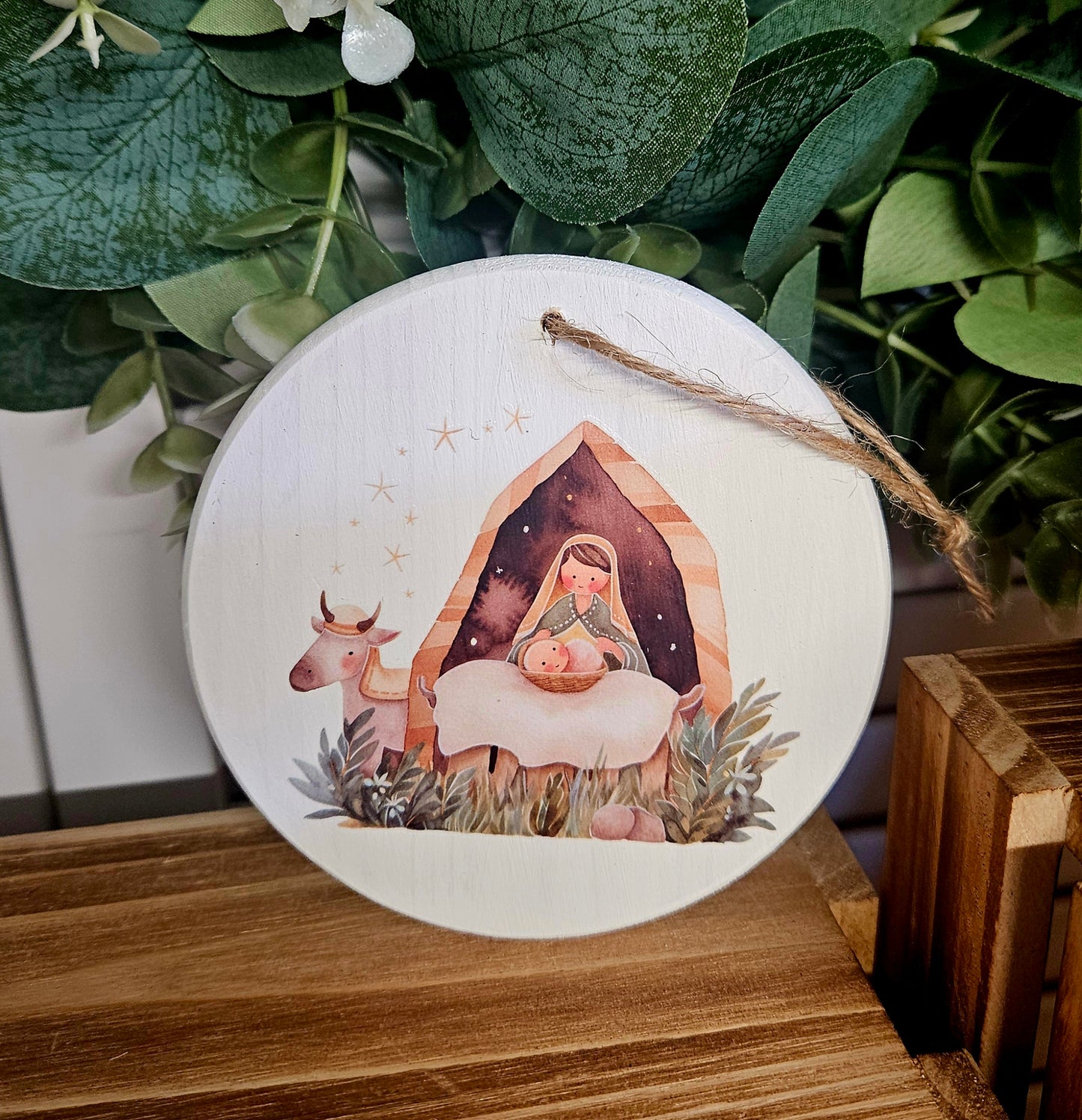 The birth of Jesus ornament