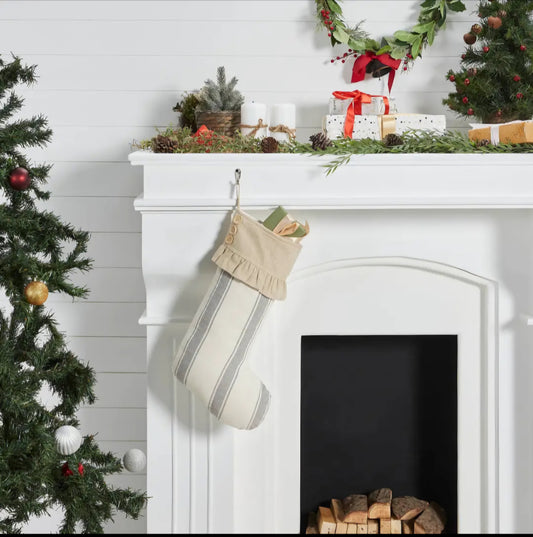Grace Grain Sack Striped Stocking