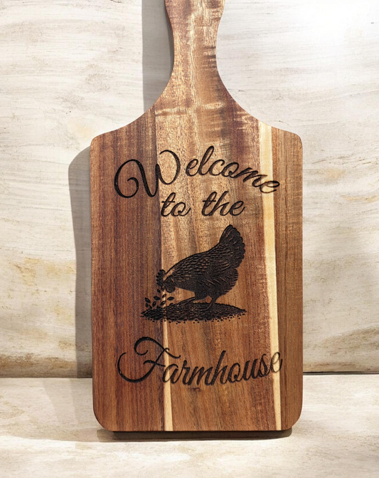 Farmhouse Chicken Cutting Board